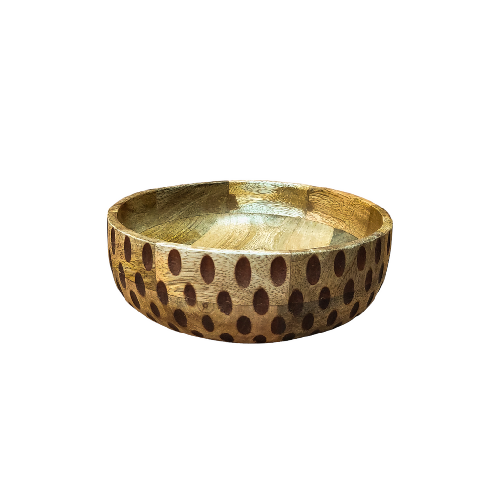 Kesar Handcrafted Spotted Mango Wood Bowls