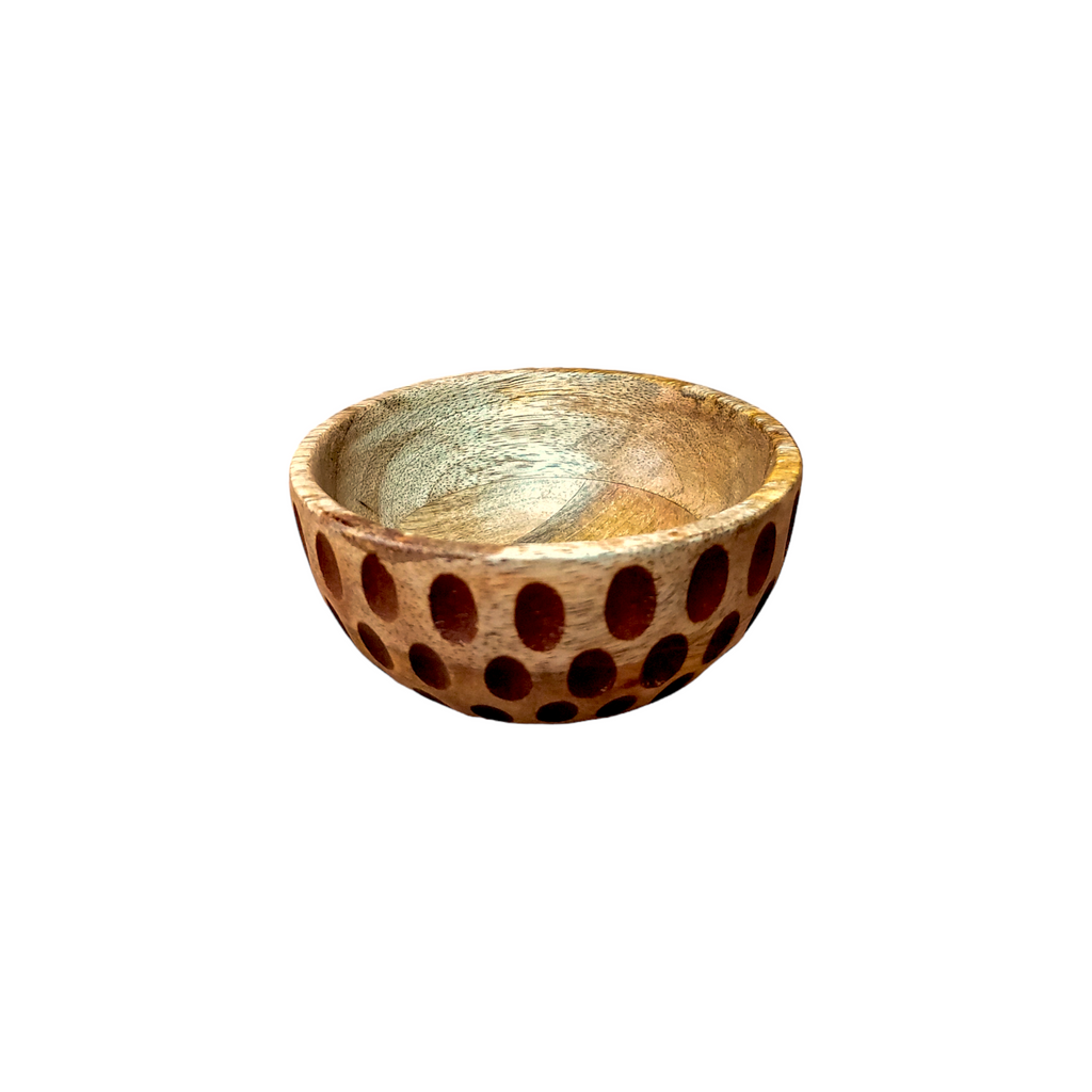 Kesar Handcrafted Spotted Mango Wood Bowls