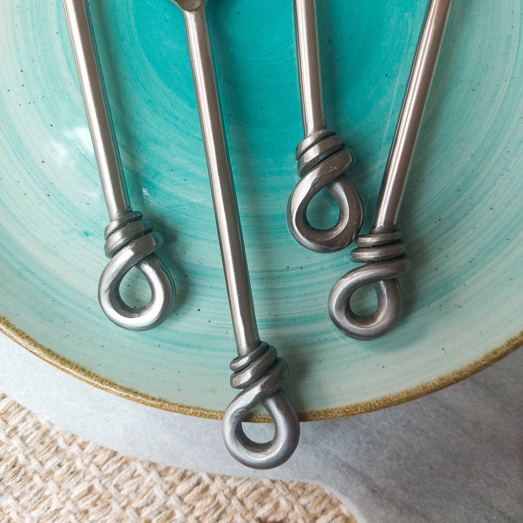 4 Piece Brushed Stainless Steel Cutlery Set - Sample