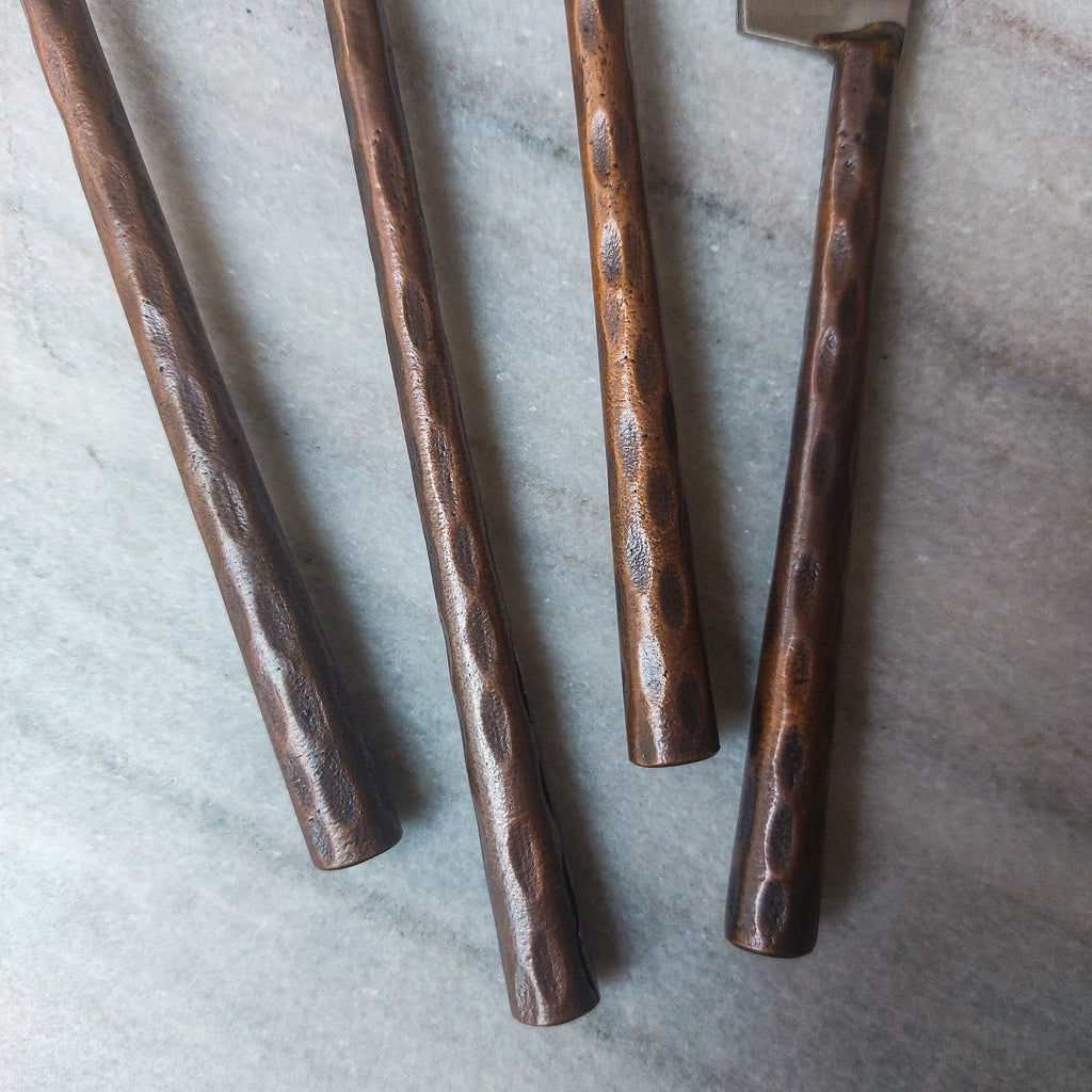 4 Piece Stainless Steel and Copper Cutlery Set - Sample