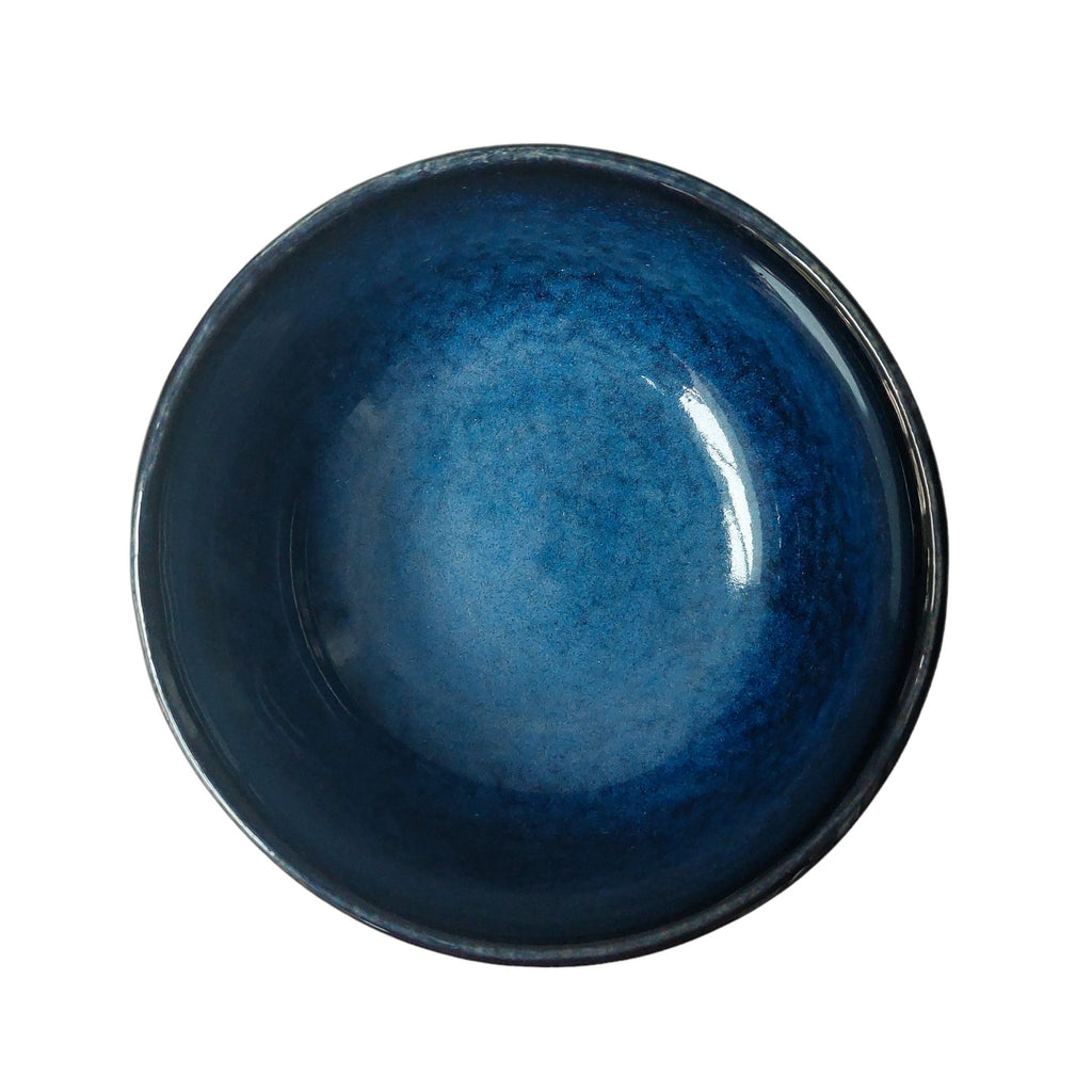 Handcrafted Ceramic Glazed Blue Indigo Bowl