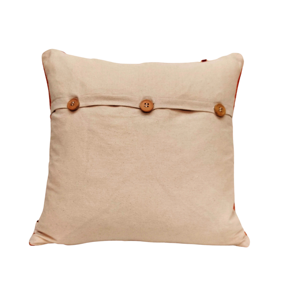 Jaipur Handwoven Denim Blue Dhurrie Cotton Cushion Cover