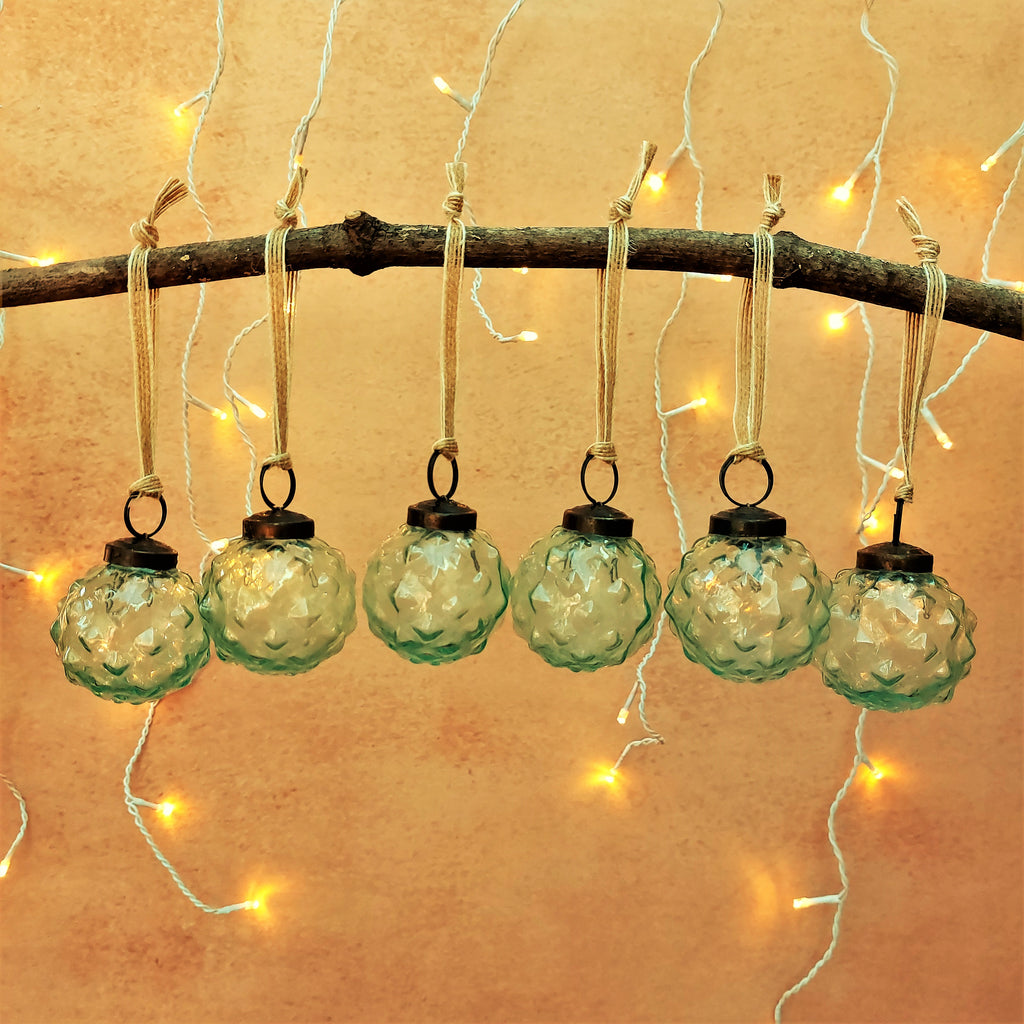 Hara Clear Glass Bauble - Set of 6