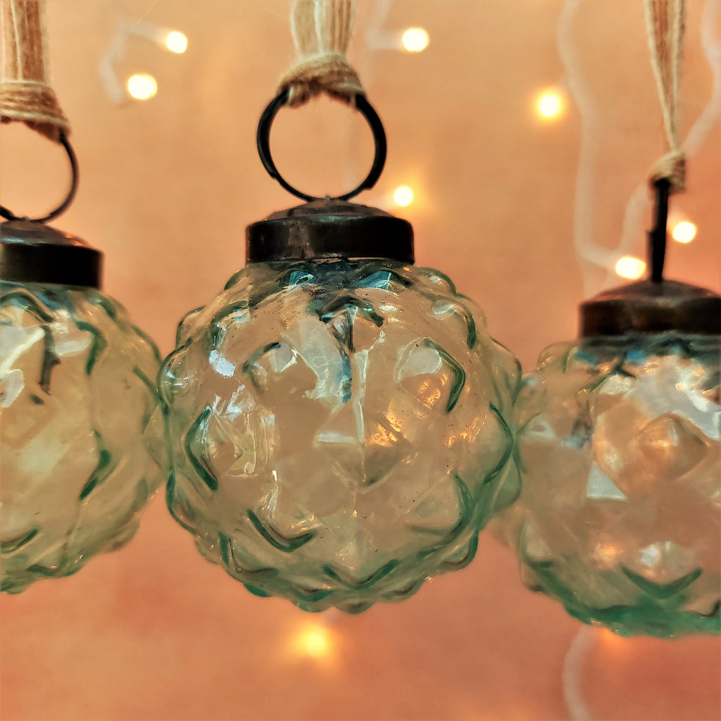 Hara Clear Glass Bauble - Set of 6