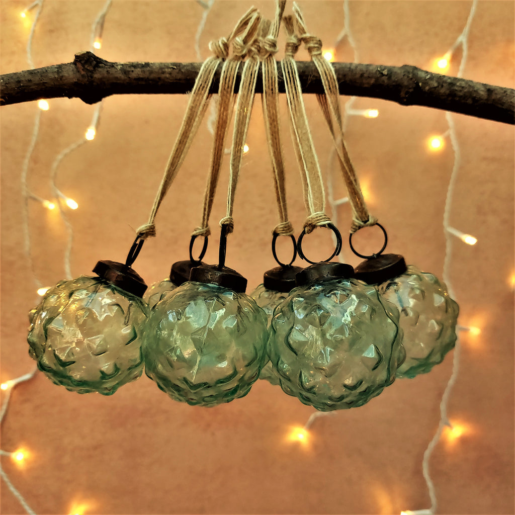 Hara Clear Glass Bauble - Set of 6