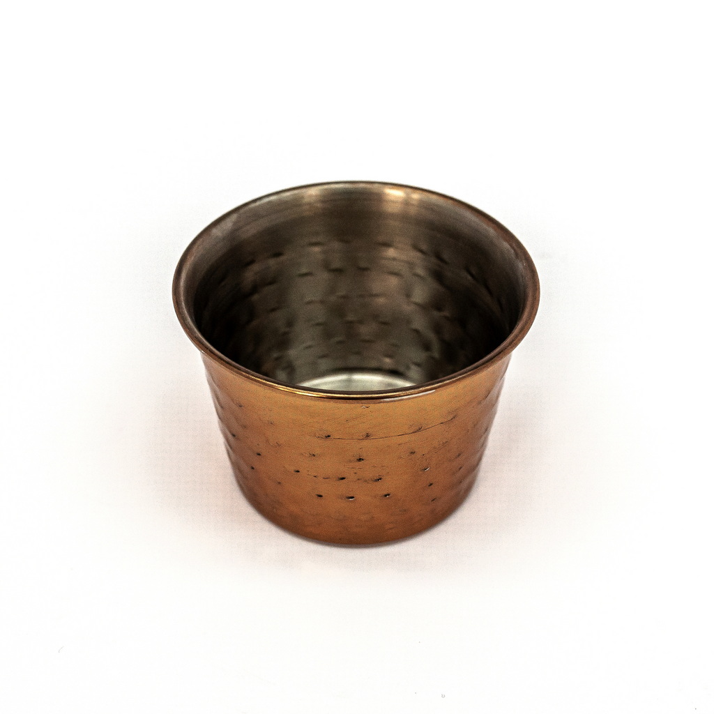 Set of 3 Katori Copper Hammered Dipping Bowls (with or without Tray)