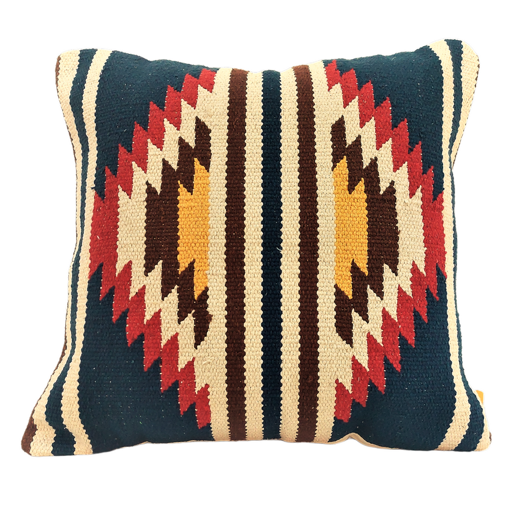 Perfectly Imperfect Jaipur Handwoven Diamond Dhurrie Cotton Cushion Cover