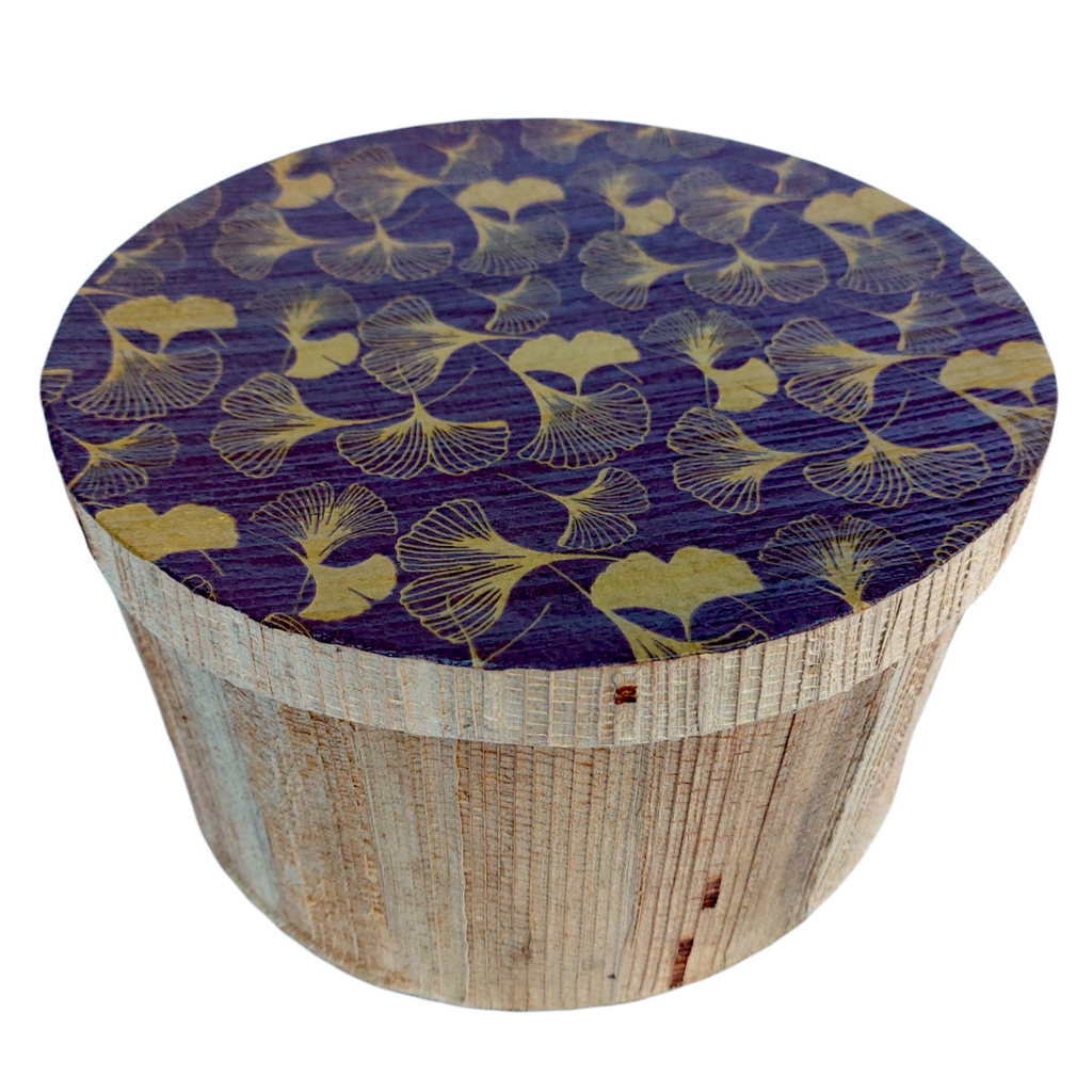 Kela Round Storage box - Brown Ginko