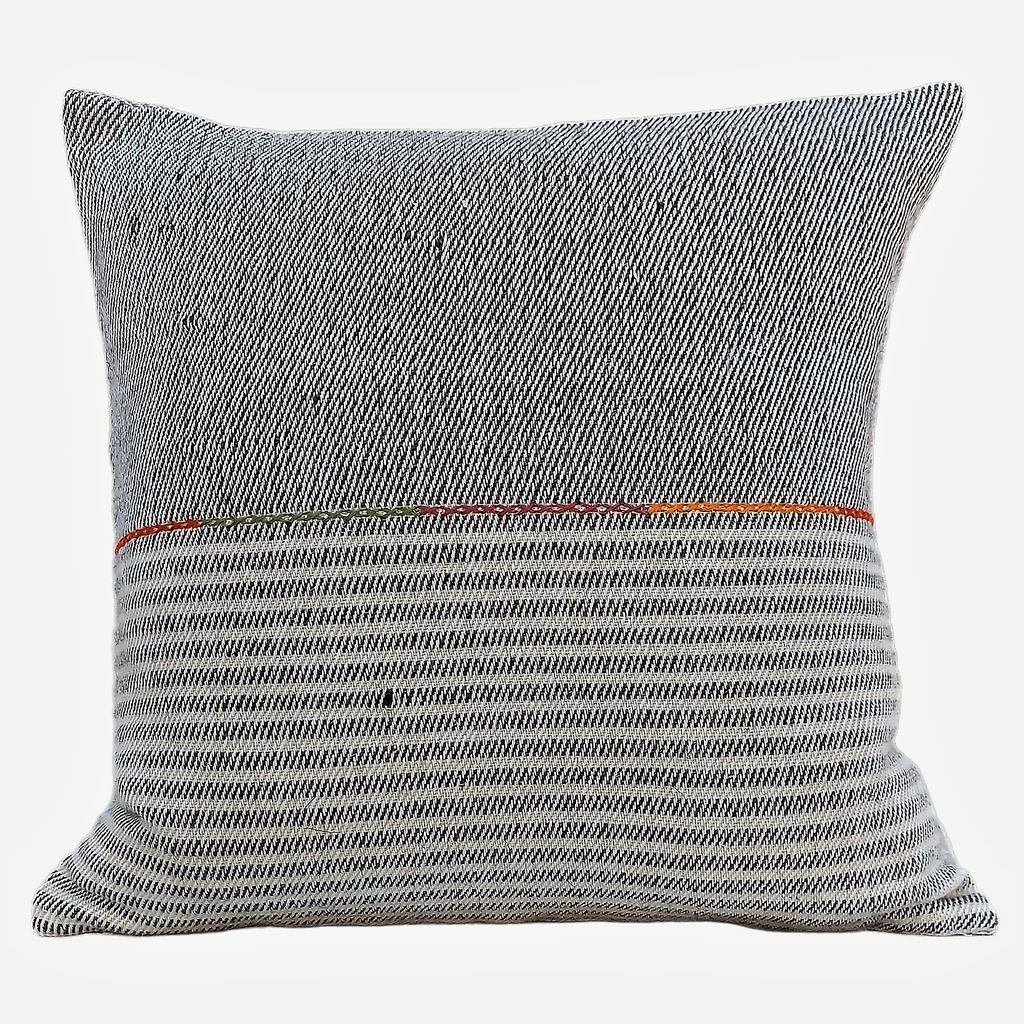 Shruti Two Tone Cotton & Wool Mix Cushion Cover