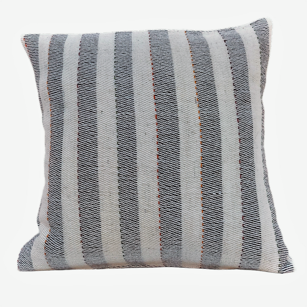 Shruti Stripes Cotton & Wool Blend Cushion Cover